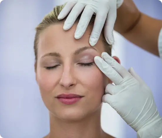 Precision cosmetic injections for forehead lines and crow’s feet